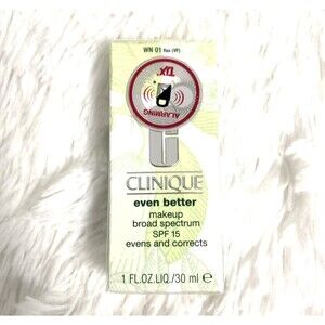 Clinique Even Better Makeup Fundation WN 01 SPF 15 Evens and Corrects 1oz
